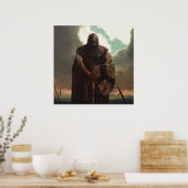 Na de strijd - krijger poster (Keuken)