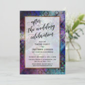 Na de Trouwfeest Abstract met Goud Kaart (Staand voorkant)