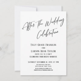Na de Trouwfeest Eenvoudige Elegantie Kaart