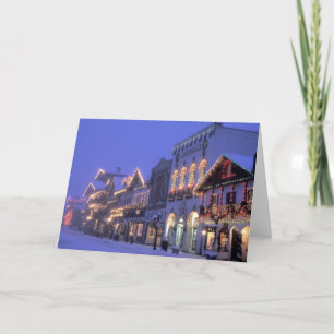 Na, de V.S., Washington, Leavenworth. Hoofdstraat Feestdagen Kaart