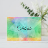 Na de Waterverf van het partijkleurenblok Ontwerp Kaart (Staand voorkant)