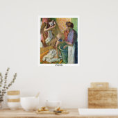 Na de weg van Edgar Degas Poster (Keuken)