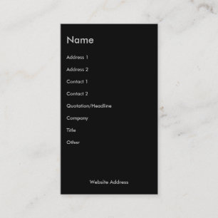 Na donker visitekaartje