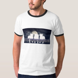 Na donkerder ontwerp t-shirt