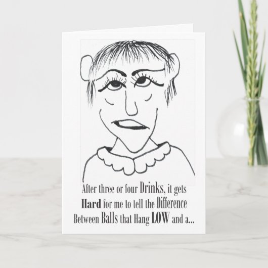 Na drie of vier Drinken - Kaart (Voorkant)