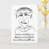 Na drie of vier Drinken - Kaart (Gele Bloem)