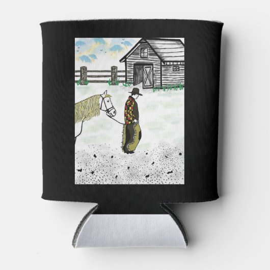 Na een paardenrit blikjeskoeler (Voorkant)