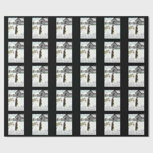 Na een paardenrit cadeaupapier (Vlak)