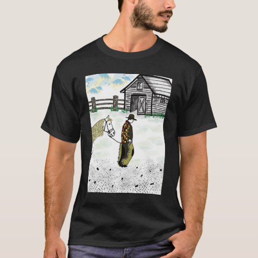 Na een paardenrit t-shirt (Voorkant)