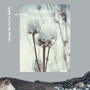 Na een sneeuwval poster