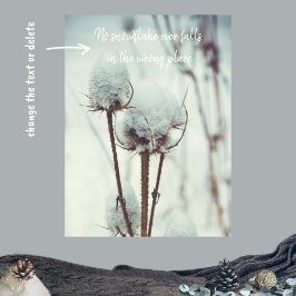 Na een sneeuwval poster