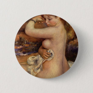 'Na het bad' Ronde Button 5,7 Cm