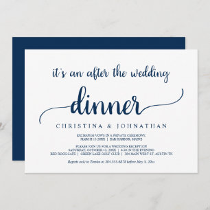 Na het huwelijksdiner, Modern Rustic Elopement Kaart