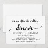 Na het huwelijksdiner, Moderne Rustieke Vlucht Kaart (Voorkant / Achterkant)