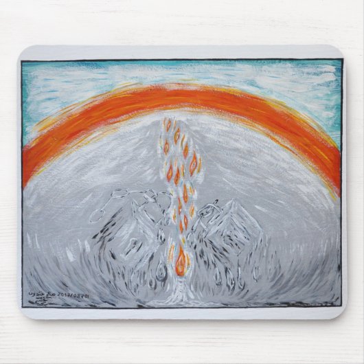 Na het lijden van TAPIS SOURIS Muismat (Voorkant)