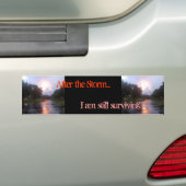 Na het Storm Bumpersticker (Op auto)