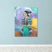 Na het tekenen - De kleine Shepardess Canvas Afdruk (Insitu (Houten vloer))