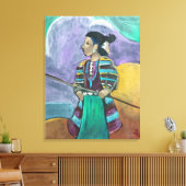 Na het tekenen - De kleine Shepardess Canvas Afdruk (Insitu (Woonkamer))