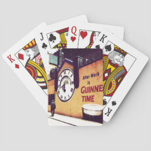 Na het werk pokerkaarten