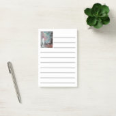 NA IT. Zeemeervis en zeester in nebula Post-it® Notes (Kantoor)