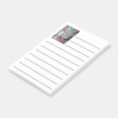 NA IT. Zeemeervis en zeester in nebula Post-it® Notes (Schuin)