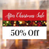 Na kerstverkoop winkelvenster raamsticker (Vel 2)