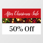 Na kerstverkoop winkelvenster raamsticker (Vel)