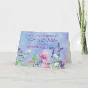 Na knievervanging krijgen goed wilde bloemen kaart