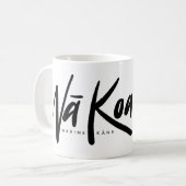 Na Koa Mug (noir sur blanc) (Devant gauche)