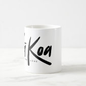 Na Koa Mug (noir sur blanc) (Centre)