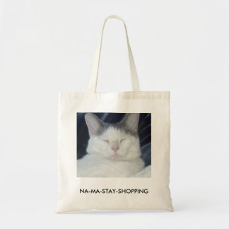 Na-ma-blijf kat zegt wat je denkt.... tote bag