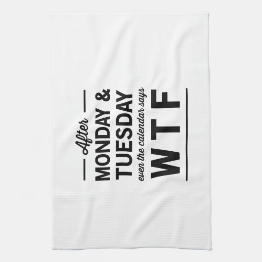 Na maandag en dinsdag theedoek (Verticaal)