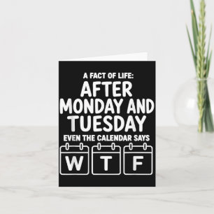 Na Maandag En Dinsdag Zegt De Kalender Ook Kaart