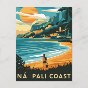 Na Pali Coast Kauai, Hawaii Beach Briefkaart