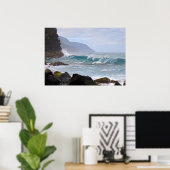 Na Pali Coast, Kauai, Hawaii, Poster (Bureau à domicile)
