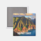 Nā Pali Coast Kauai Hawaii Reizen Magneet (Voorkant / Achterkant)