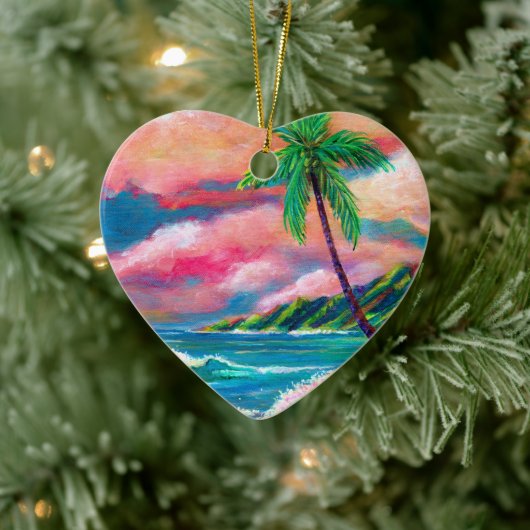 Na Pali Coast Kerstmis Keramisch Ornament (Boom)