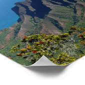 Na Pali Coast op het poster Kauai (Hoek)