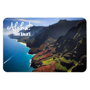 Na Pali kustlijn op het eiland Kauai, Hawaï Magneet