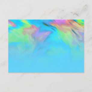 Na partij Turquoise Blue Limoen roze kleurstof Kaart