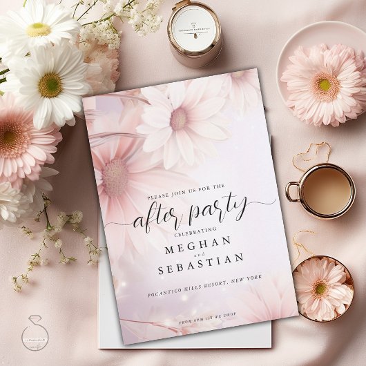 Na Party Blush Pink Daisy Informatiekaartje
