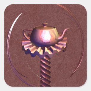 Na reflectie vierkante sticker