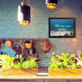 Na regen komt er een zonneschijnproverb-poster poster