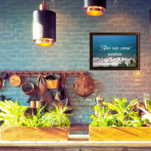 Na regen komt er een zonneschijnproverb-poster poster