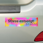 Na scheiding van de bumper bumpersticker (Op auto)
