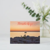 Na Sunset Key West Florida Briefkaart (Staand voorkant)