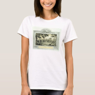 'Na' uitzicht van de grond, van het Rode Boek voor T-shirt