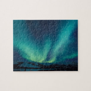 NA, USA, Alaska, Brooks Range, Curtains of green Legpuzzel