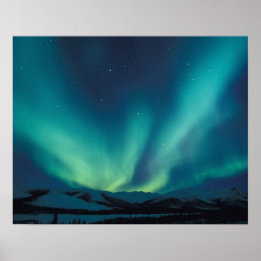 NA, VS, Alaska, Brooks Range, Gordijnen van groen Poster