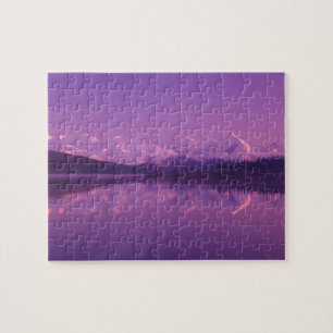 NA, VS, Alaska, Denali NP, Wonder Lake, Avond Legpuzzel